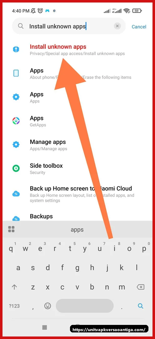 UniTV APK versao antiga: qual build baixar primeiro no Android e TV Box 5 Busca por instalar apps desconhecidos nas configuracoes do Android