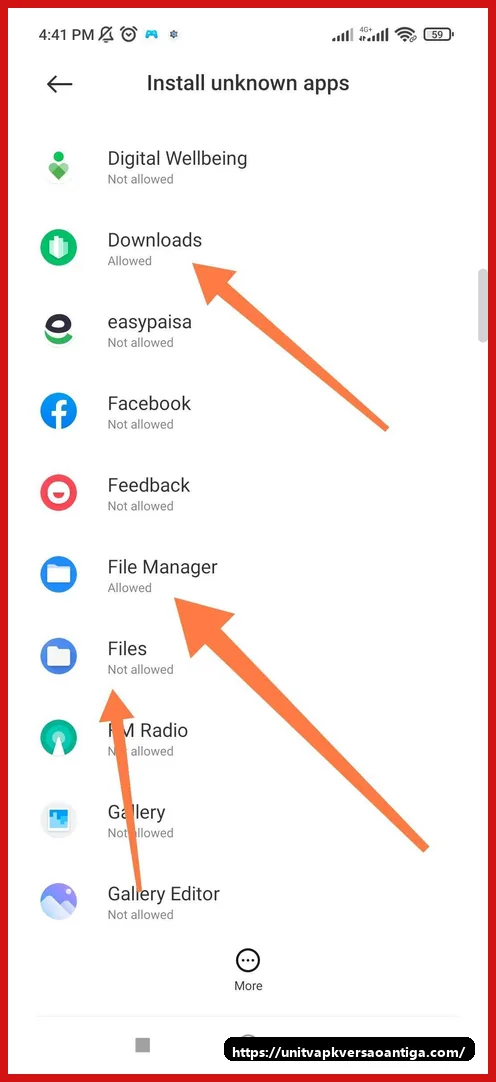 UniTV APK versao antiga: qual build baixar primeiro no Android e TV Box 7 Permissao para Downloads ou gerenciador de arquivos instalar APK no Android